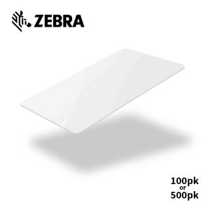 Zebra Premier White Cards