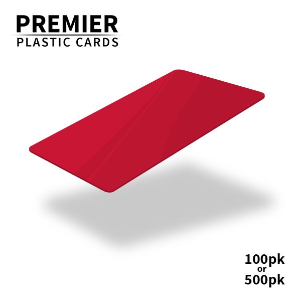 Premier Red Plastic Cards