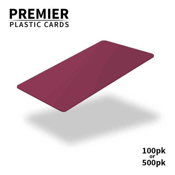 Premier Burgundy Plastic Cards