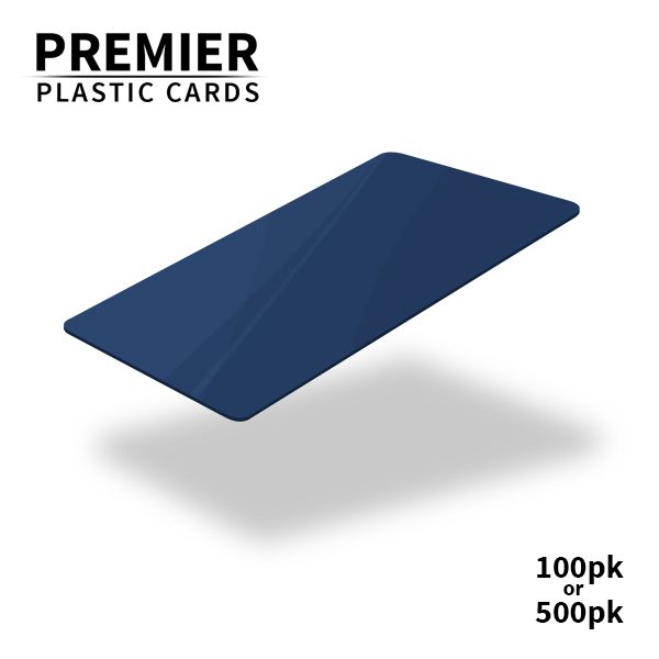 Premier Dark Blue Plastic Cards
