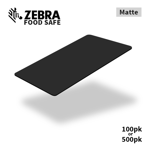 Zebra Premier 30 mil, 760 micron PVC Blank White Cards - Pack of