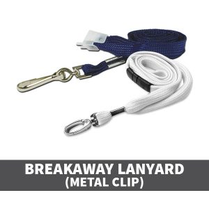 Breakaway Lanyards Metal Clip