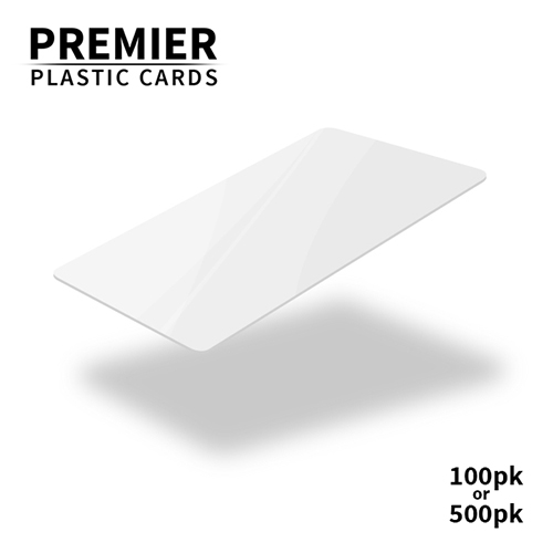Premier White Plastic Cards