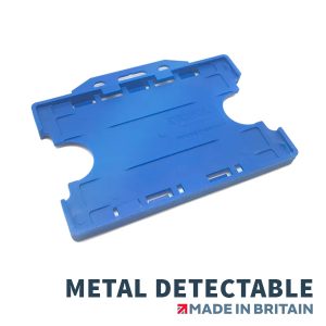 double sided metal detectable card holder