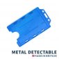 double sided metal detectable card holder portrait