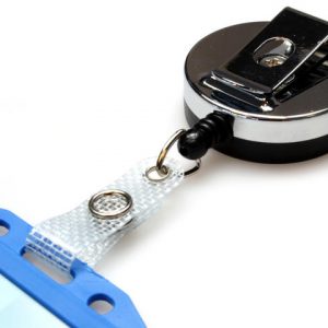 Heavy Duty Badge Reel Black and Chrome - Image 3